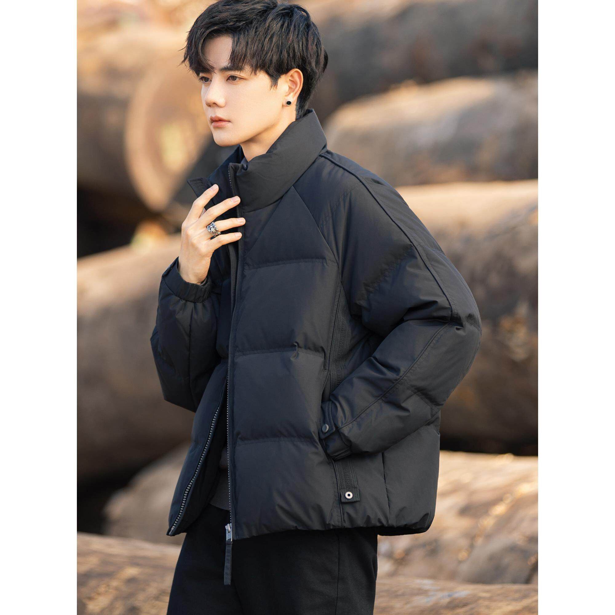 男士轻薄羽绒服25新款冬季加厚短款防寒保暖外套青少年排骨面包服