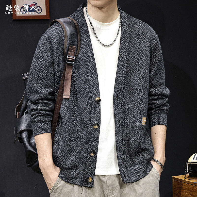 春季2026新款开衫卫衣男士外套长袖美式潮牌休闲衣服高端大码春秋