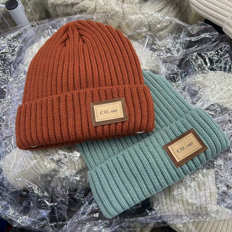 针织帽逛街休闲男女冬加绒毛线帽