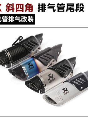 摩托车改装天蝎排气管450sr Z900 贝纳利300 rc390改天蝎排气尾段