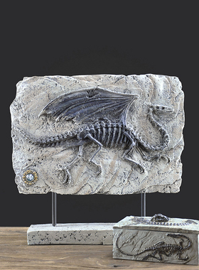 复古仿真化石装饰摆件创意摆设