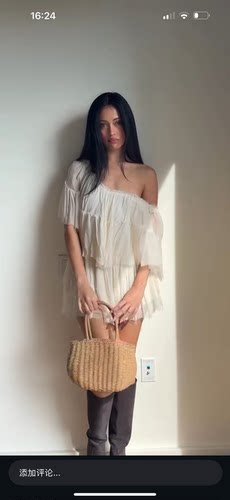 美国购买cindy同款网纱温柔白裙zitind mini