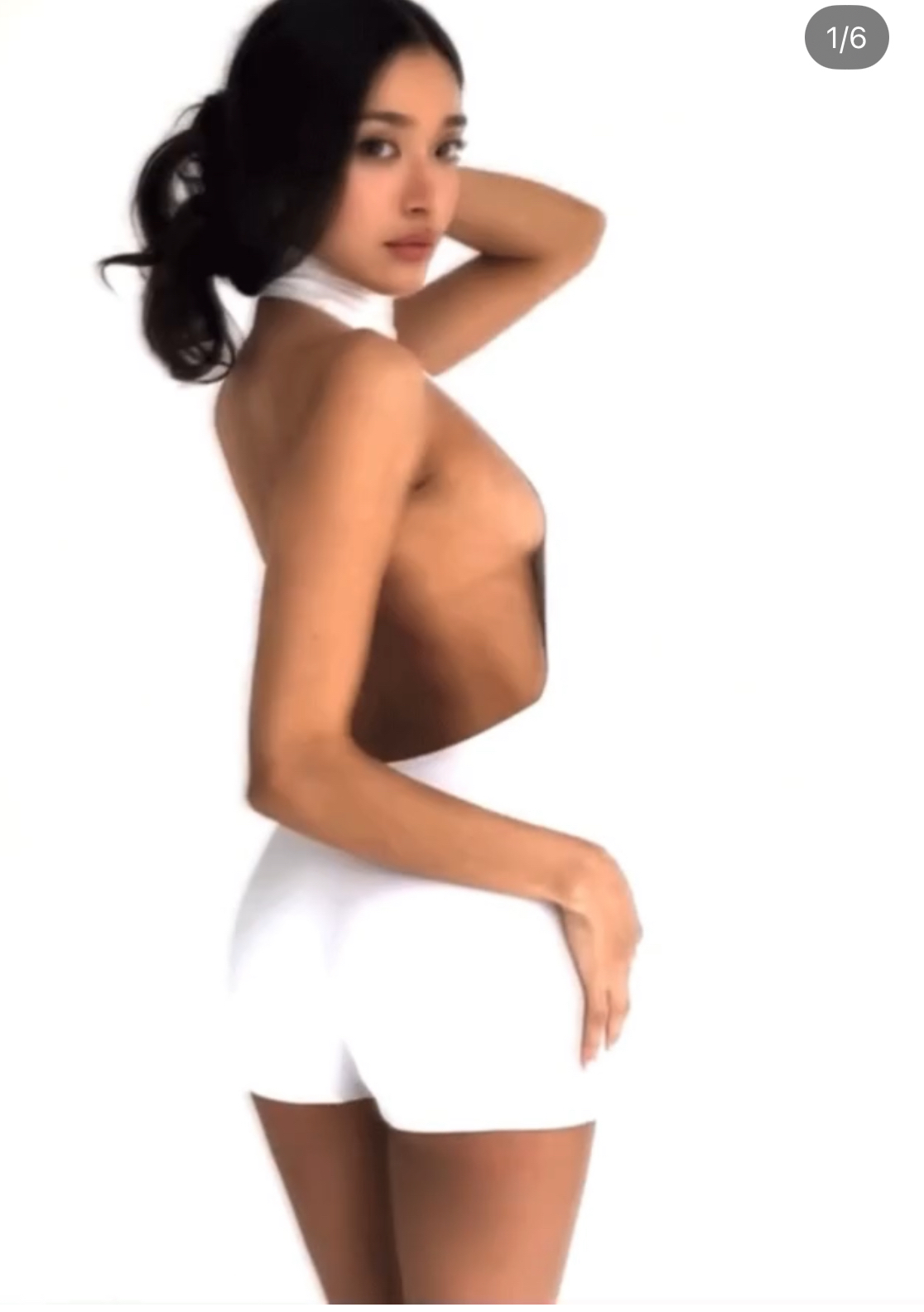 美国购ayai白色黑色性感吊带连体裤瑜伽连体衣