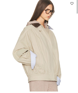 美国购买!HELSA米色纯棉飞行员夹克外套Shirrt Jacket