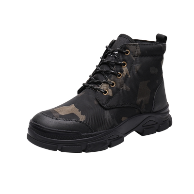 3515强人男毛靴冬季保暖皮毛一体羊毛靴东北户外雪地靴迷彩登山靴