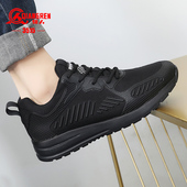 执勤运动跑步鞋 黑色耐磨胶鞋 男春夏轻便透气训练鞋 3515强人作训鞋