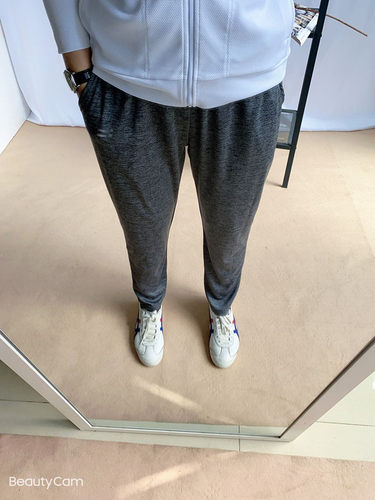 松紧腰速干运动衣九分