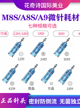原装正品M8S/A8s/A9电动微针针头一次性无菌独立包装专用耗材头子