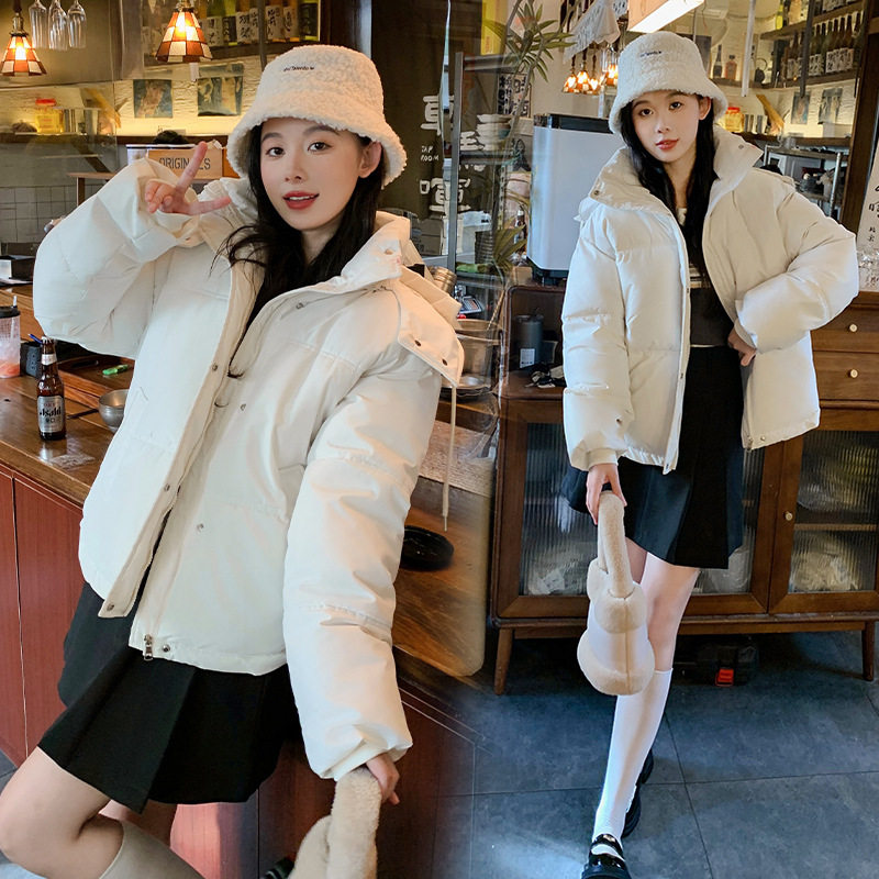 东大门羽绒棉服女短款2024年韩版宽松加厚棉袄小个子冬季棉衣外套