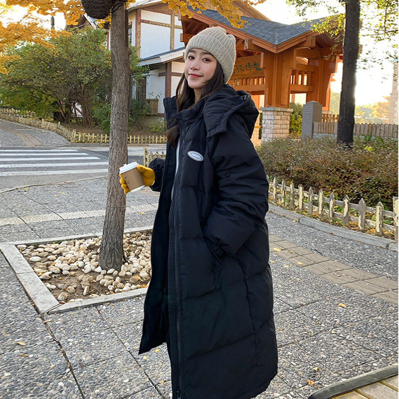 东大门羽绒棉服女中长款过膝2025年新款宽松冬季棉袄女爆款加厚