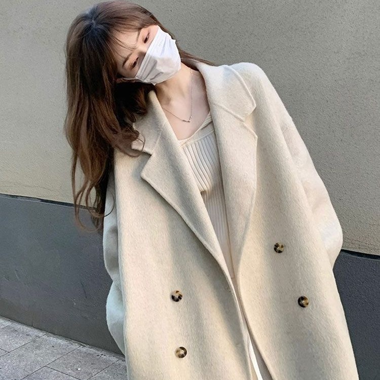 中长款毛呢外套女2025秋冬学生