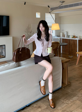 Even一雯【冰美式半裙】韩系高智感高腰半身裙女夏季百搭显瘦裙子