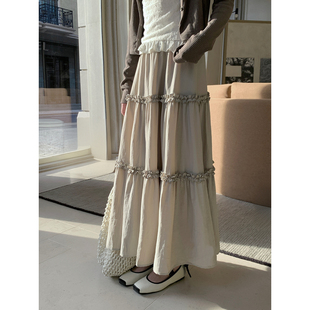 Even一雯 韩系高智感温柔精致百搭日常通勤半身裙 石上清泉