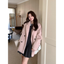 精致毛呢西装 韩系高智感秋冬含羊毛厚款 外套 韩剧女一 Even一雯