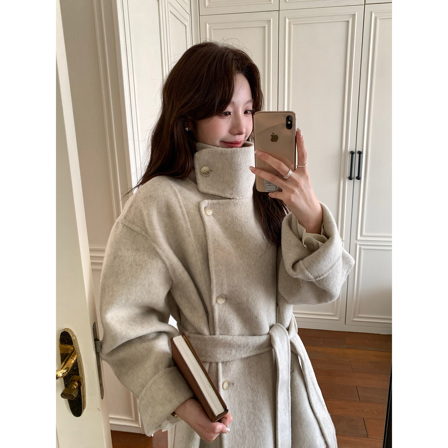 Even一雯【大抵是冬季】韩系高智感含70羊毛秋冬温柔气质短款大衣,女装/女士精品,毛呢外套,淘宝优惠券,粉丝福利购,淘宝优惠卷