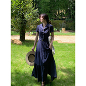 韩系高智感简约日常通勤舒适短袖 Even一雯 清冷高知 显白连衣裙