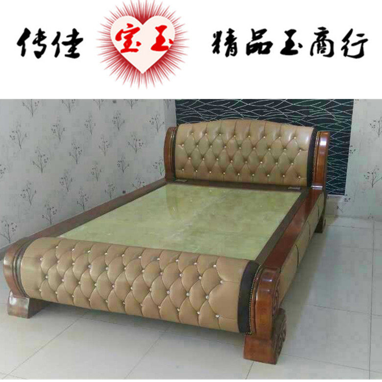 天然玉石板加热床玉石炕玉石榻榻米岫岩玉拼块活块保健玉石床炕