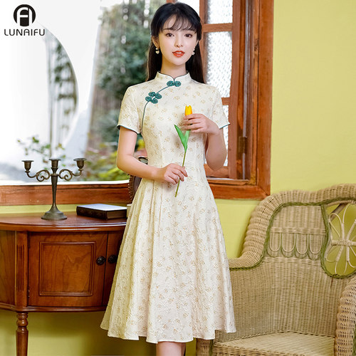【清仓集锦】民国风文艺小清新现代旗袍女改良年轻款连衣裙2025夏