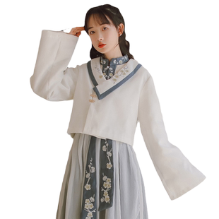 【清仓】新中式搭配马面裙搭配旗袍的外套女秋冬上衣外搭外披加厚