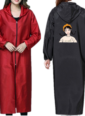 加长款拉链大人防水过膝羽绒服