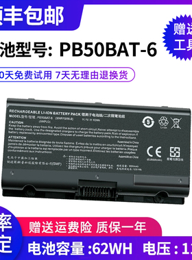 全新适用神舟战神G9-CT7PK CPB5S04 Z8-CR7P1 PB50BAT-6 电池