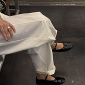 BUBBLE 百搭漆皮平底玛丽珍单鞋 HANDMADE 复古法式