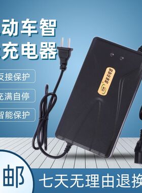 电动车智能脉冲充电器64v14Ah48伏12a20安断电绿源台铃电瓶车通用