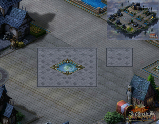 传奇地图素材 城镇系列 暗夜星空土城一 高清独立地砖 无缝封边