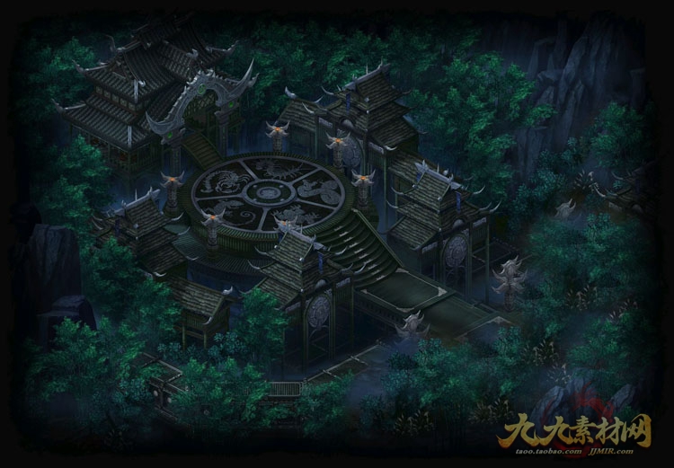 传奇地图素材 高清独立真彩地图 无缝封边 DZC1-26