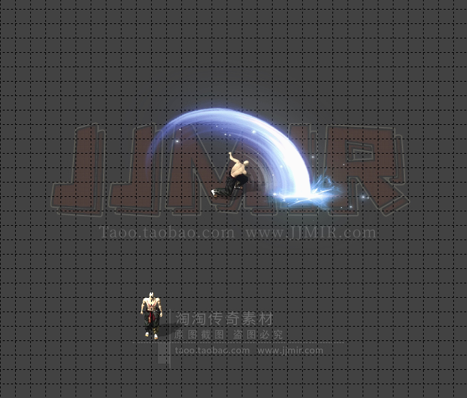 传奇技能素材 刺杀剑术 八方向战士型技能特效素材 JN288-3