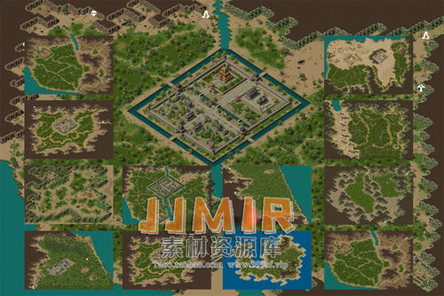 传奇地砖地图素材 百套地图重制版 战纪地图 高清动态地砖 GOM版
