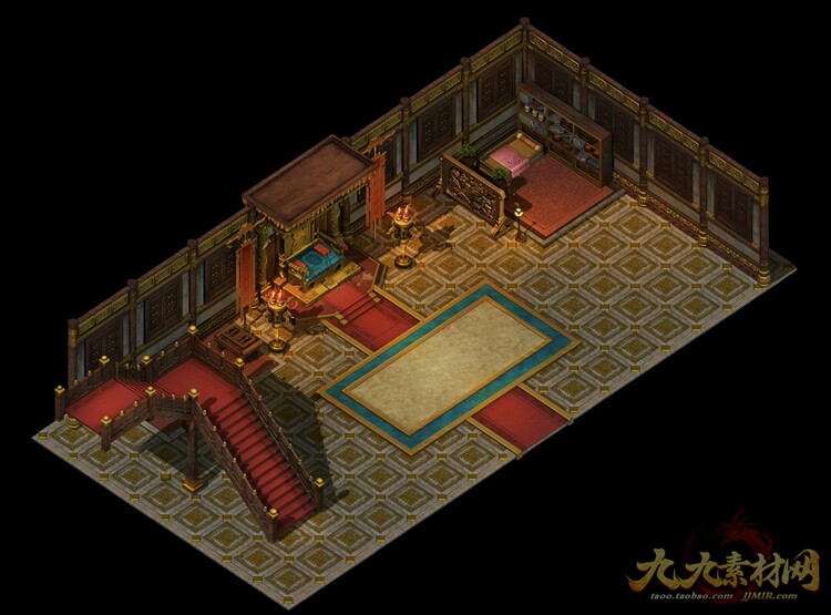 传奇地图素材 沙巴克皇宫系列 高清地砖 无缝封边 CZ038-1