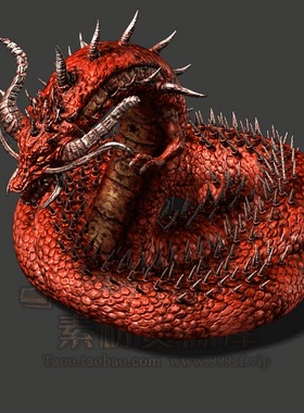 传奇怪物素材 超清 红色巨龙 自定义怪物/BOSS - CW241