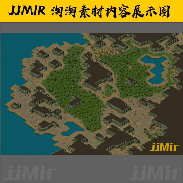 传奇地图素材 传战系列 重置版一 毒蛇山谷 高清独立地砖
