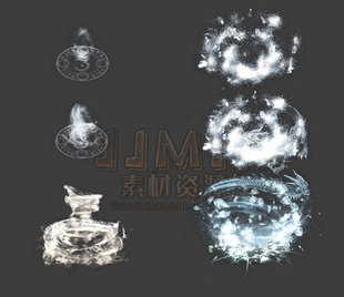 传奇技能素材 3组 冰咆哮 法师目标播放型特效 坐标齐全 -JN066