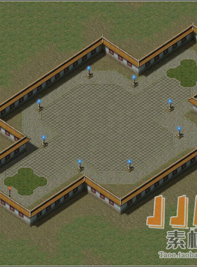 传奇地图素材 重制版 擂台活动 高清动态独立地砖 完整封边-ZD008