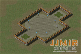 传奇地图素材 重制版 擂台活动 高清动态独立地砖 完整封边-ZD008