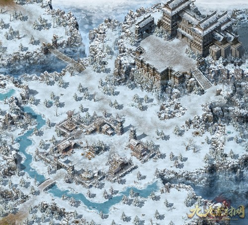 传奇地图素材 城镇系列 冰封雪原 高清真彩地图 CZ020-13