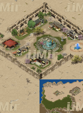 传奇地图素材 盟重系列 动态土城 复古半独立地砖-TC071