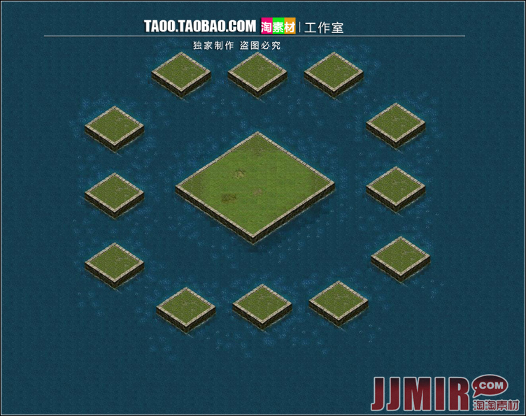 传奇地砖地图素材 活动副本 复古动态独立地砖 无缝封边 HD201