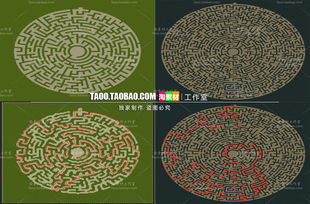 传奇地砖地图 定制迷宫系列一 大型副本活动 独立真地砖 HD288