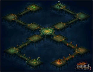 传奇地图素材 四象神殿 高清动态真彩地图 无缝封边