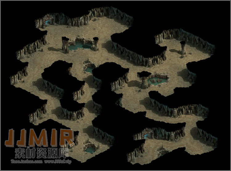 传奇地图素材 骨魔打宝活动副本 高清独立地砖地图/完整封边HD146