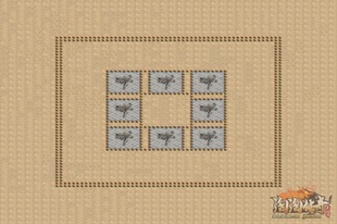传奇地图素材 擂台系列 比武对战八擂台 复古独立地砖 无缝封边