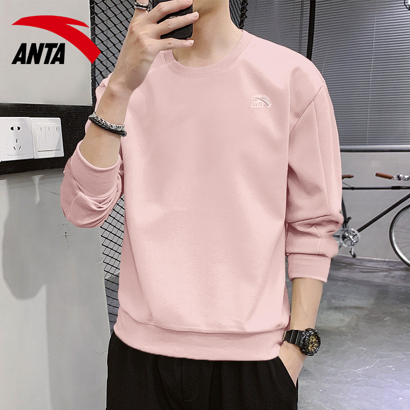 安踏官方旗舰店男装卫衣圆领