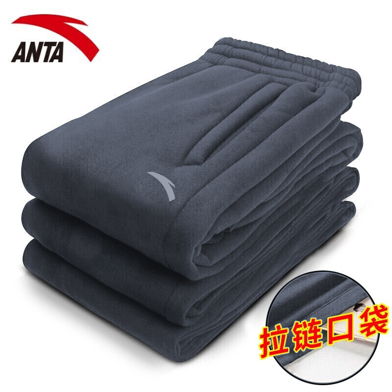 安踏运动裤男裤秋冬季透气长裤官网旗舰2025新款束脚针织休闲卫裤