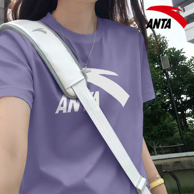 安踏官方旗舰店女短袖t恤运动