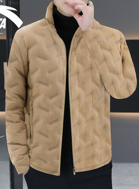 安踏保暖立领男氢羽绒羽绒服轻薄