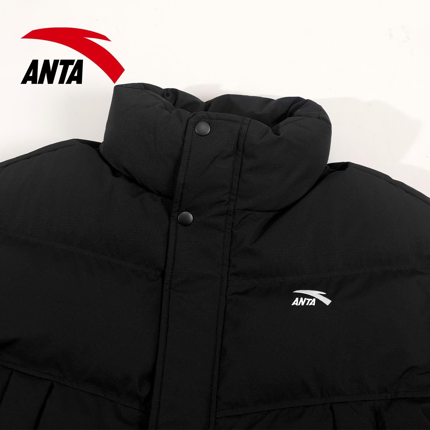 安踏棉服男款2026冬季新款黑色宽松立领防泼水加厚保暖短款面包服,运动服/休闲服装,运动棉衣,淘宝优惠券,粉丝福利购,淘宝优惠卷