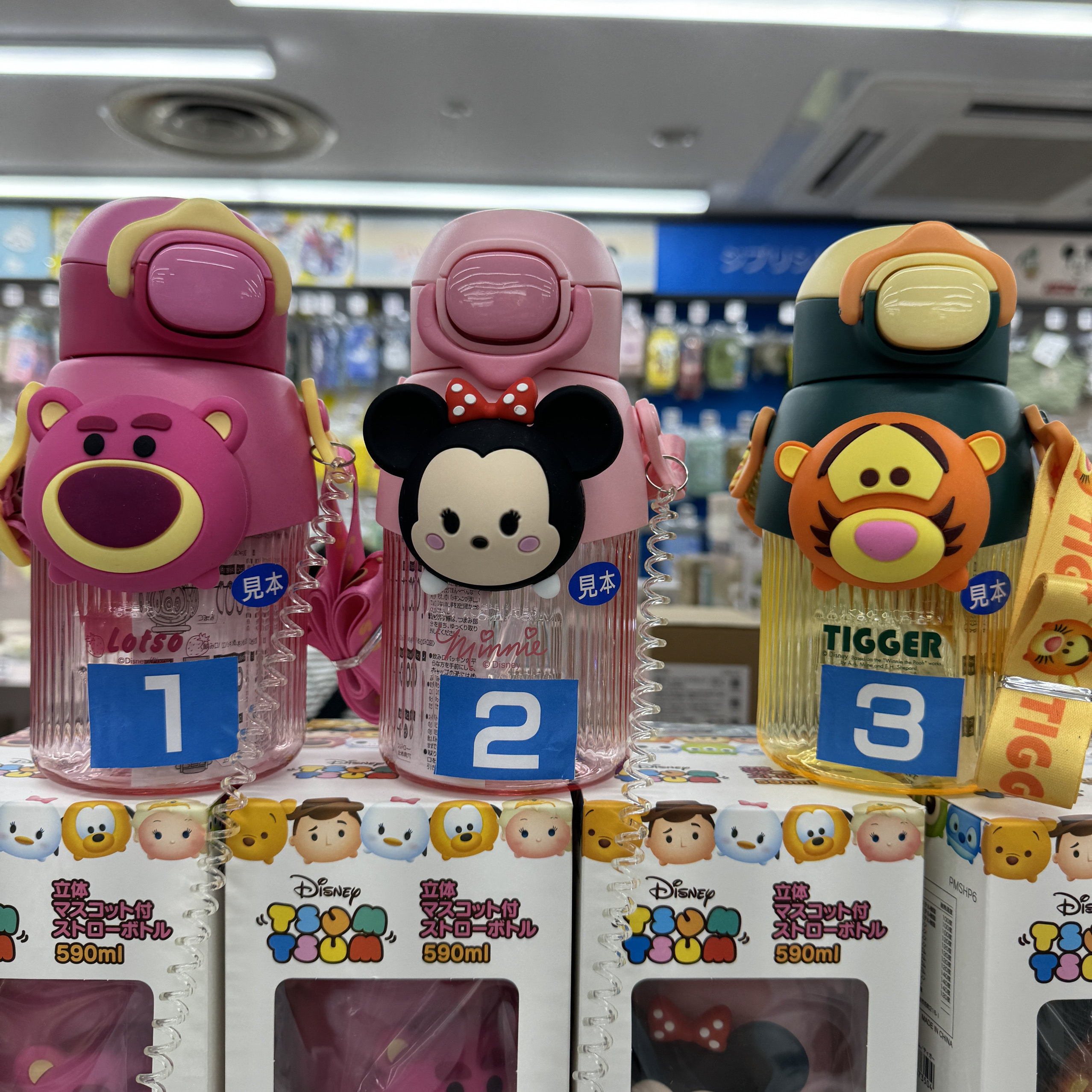 日本本土迪士尼联名卡通杯吸管冷水包邮促销爆款店长推荐590ml